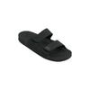 Sandale QUIKSILVER "Rivi Leather", Gr. 14(47), schwarz (schwarz 1), Obermaterial: Leder / Außensohle: Gummi, Schuhe