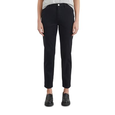 5-Pocket-Hose MARC O'POLO "aus softem Bio-Baumwoll-Mix", Damen, Gr. 29, Länge 32, blau (deep night blau), Obermaterial: 97% Baumwolle, 3% Elasthan, unifarben, lässig geschnitten knöchelfrei, Hosen Image