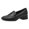 Pumps TAMARIS, Damen, Gr. 39, schwarz, Schafsleder, elegant, Schuhe, Blockabsatz, Slipper, Businessschuh mit Zierriegel