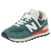 Sneaker NEW BALANCE "574", Gr. 39,5, new spruce, Leder, Synthetik, sportlich, Schuhe