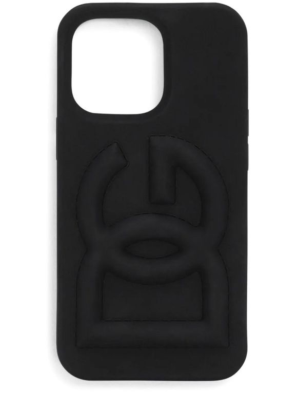 Logo Iphone 14 Pro Case - Black - Dolce & Gabbana Cases