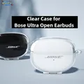 Custodia trasparente per auricolari Bose Ultra Open Custodia protettiva trasparente in TPU trasparente Custodia portatile per cuffie Bluetooth