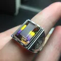 BOCAI 2021 nuovo vero argento S925 intarsiato con anelli uomo ametista gioielli colorati alla moda e personalizzati regali di san valentino