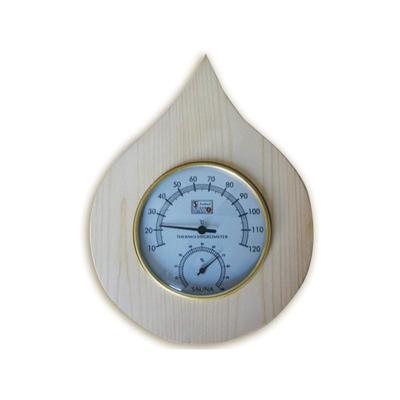 Thermometer, Hygrometer (aus Holz) für Sauna 2