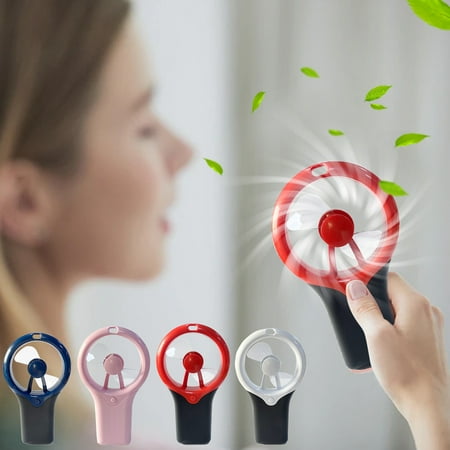 Fans That Blow Cold Air VibHome Handheld Fans Mini Portable Fans Silent Powerful Handheld Fans Cute Design 3 Speed Small Desk Fans With Base Lightweight Makeup USB Rechargeable Fans