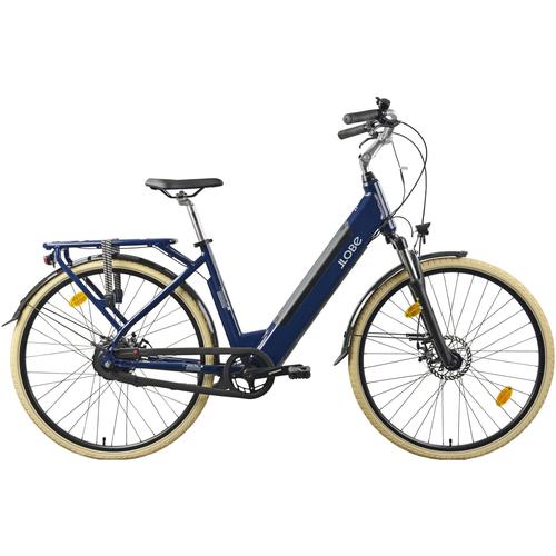 E-Bike LLOBE ""City E-Bike 28"" Millenium 2G"" Gr. 47, blau, E-Bikes, 47cm, 28 Zoll (71,12cm)