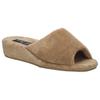 Pantolette JOSEF SEIBEL "Marseille 01", Damen, Gr. 38 (5), beige (champagner), Textil, casual, Schuhe, Wellness Schuh, Hausschuh, Pantolette mit Keilabsatz