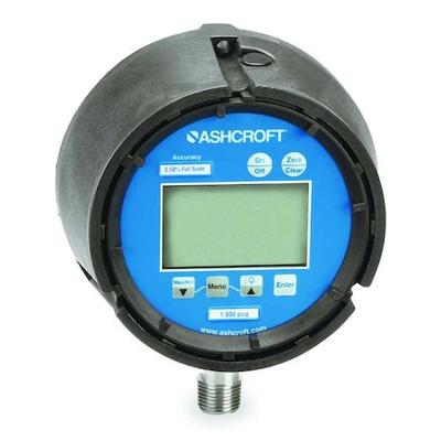 ASHCROFT 452074SD02L100BL Digital Test Pressure Gauge, 0 to 100 psi, 4 1/2 in