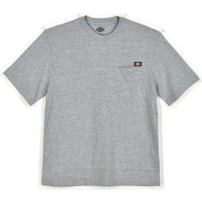 DICKIES WS50HG RG M Short Sleeve T-Shirt,Cotton,Hthr Gry,M