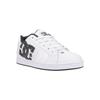 Sneaker DC SHOES "Net", Gr. 8(40,5), weiß (weiß, monogram), 52.5% Leder, 47.5% Synthetikmaterial, Schuhe