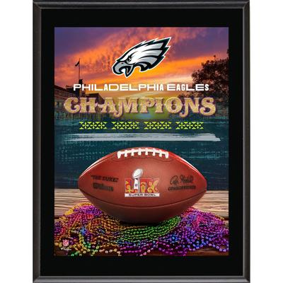 Philadelphia Eagles Super Bowl LIX Champions 10" x 13" Sublimierte Plakette Image