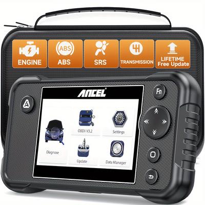 TEMU Ancel Elite Obd2 Scanner - Diagnostic Tool With Free , Usb Powered, For , Transmission, Abs, Srs, Airbag Codes - Compatible With All Cars After 1996 Image