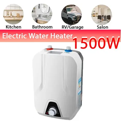 Electric Mini Tank Water Heater 6L Under Sink Hot Water Heater 1500W Point of Use On Demand WaterHeaters for Kichen Bathroom