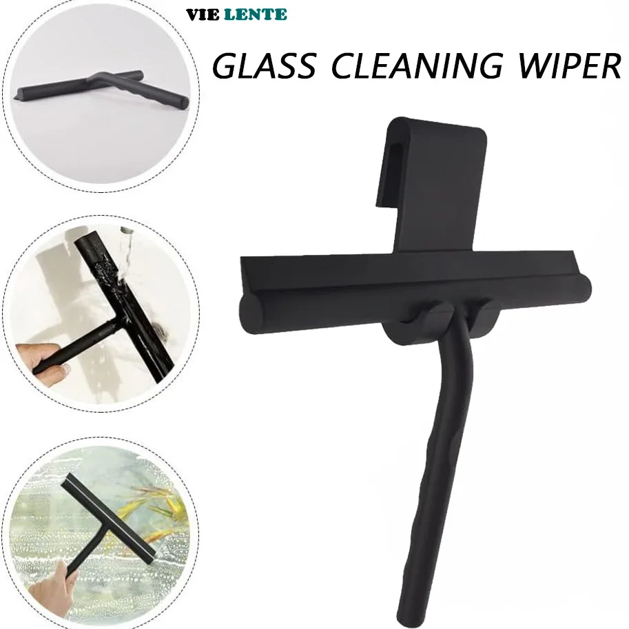 Glas Reiniger Wischer Schaber Dusche Rakel Hand Werkzeuge Fenster Reiniger Spiegel Auto Fenster Fliesen Wischer Silica Gel Hängen Halterung Image