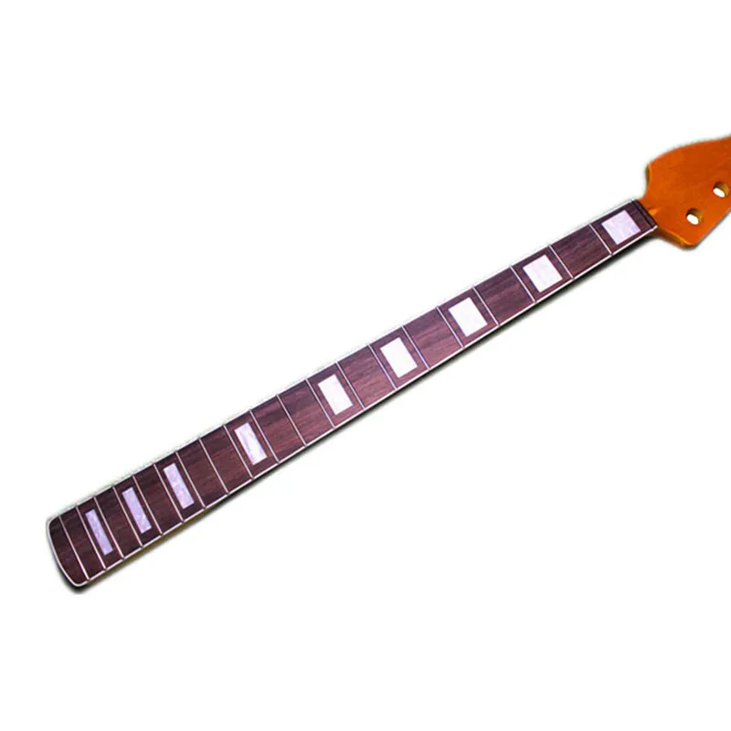 20 Bünde Reverse Headstock Ahorn 4-saitige E-Bass-Gitarrenhals mit Palisandergriffbrett, glänzende Farbe, Gitarrenteile Image