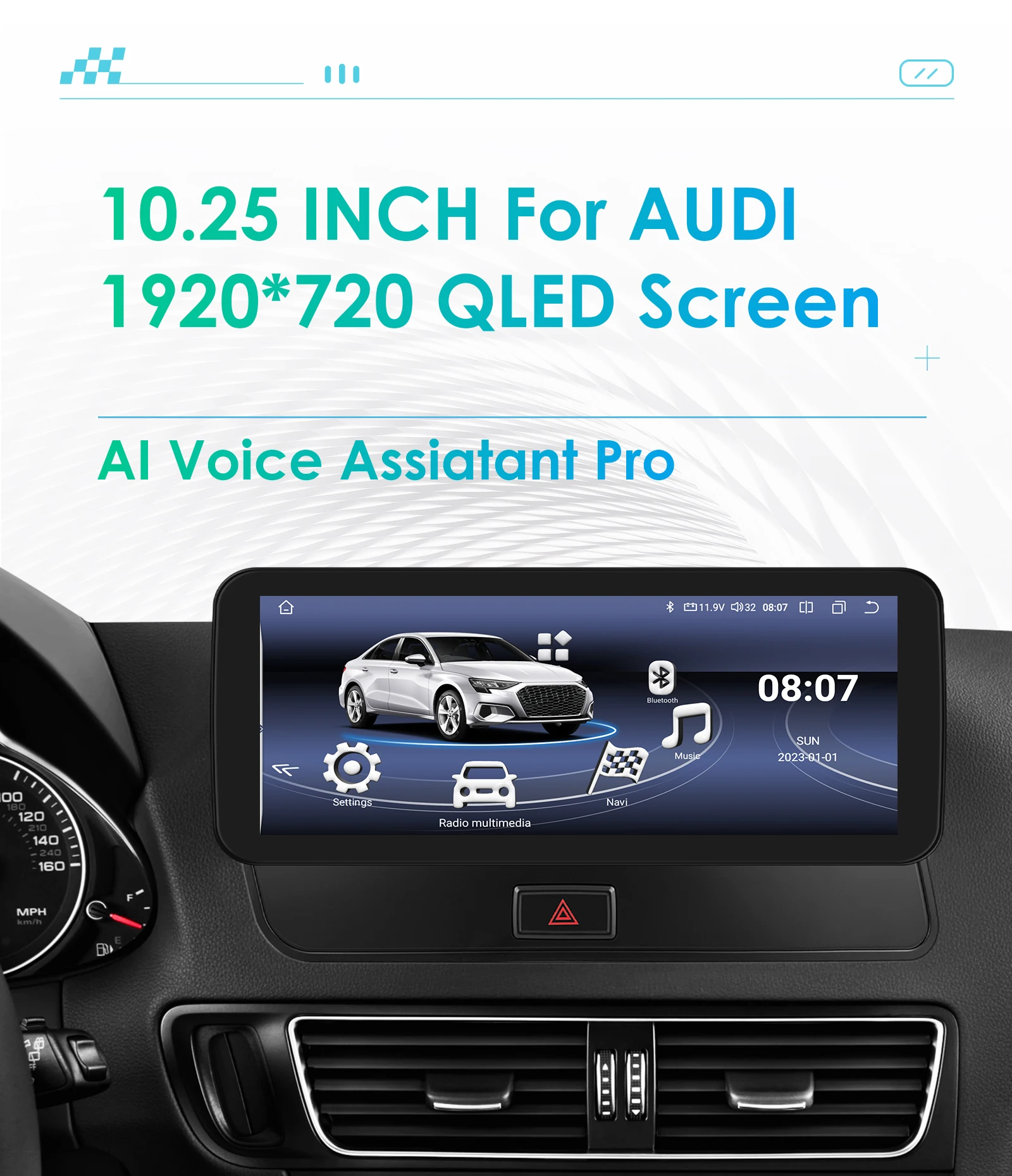 Carplay Android 13 Auto Auto radio Für Audi Q5 2009-2016 Autoradio Multimedia-player 2din auto intelligente systeme GPS navi Stereo Image
