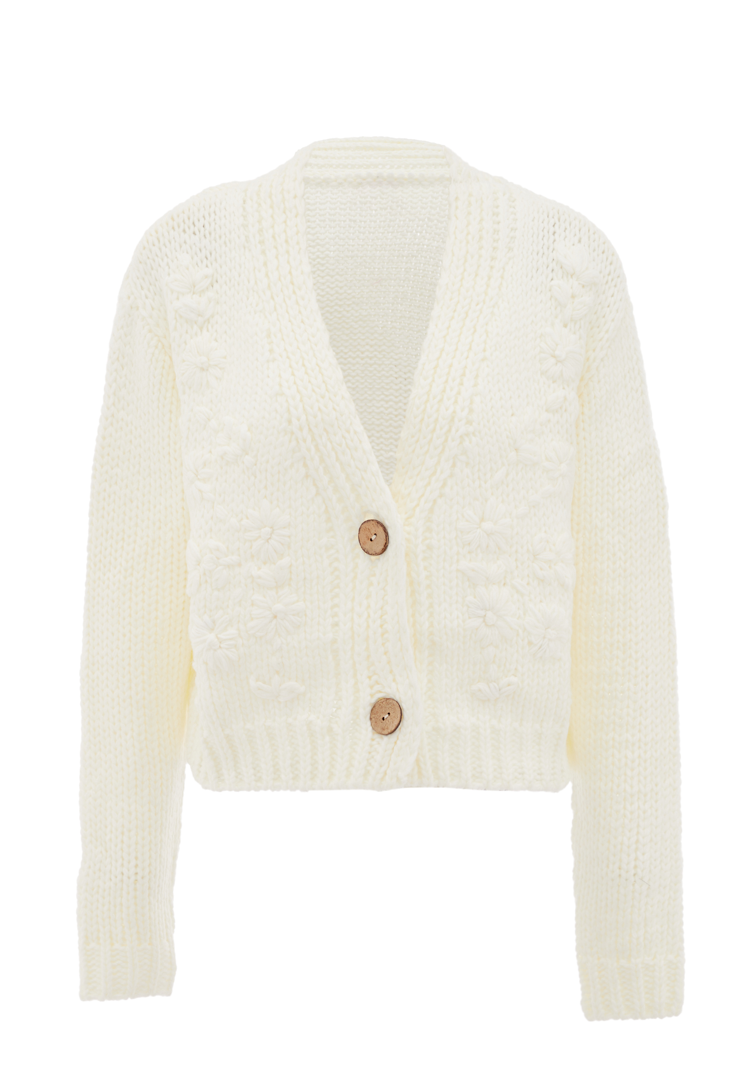 Mymo Pullover Damen Wollweiß Image