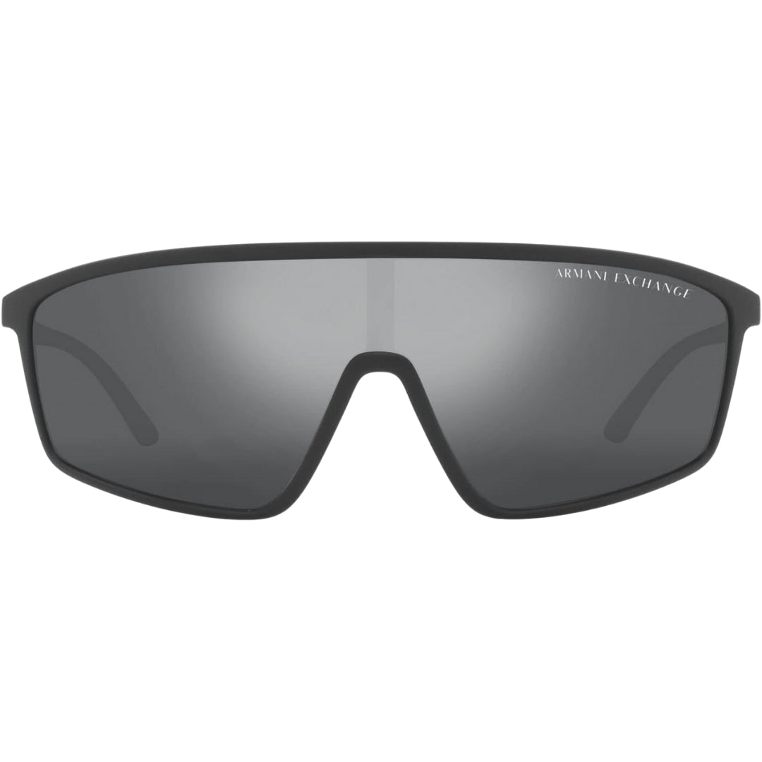 Graue Sonnenbrille mit verspiegelten Glasern von Armani Exchange Image