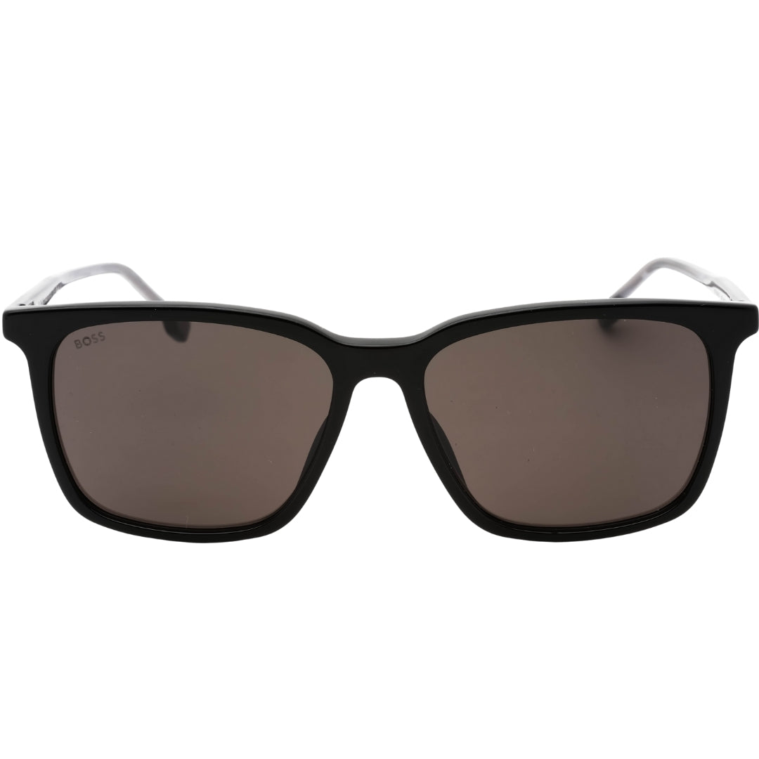 Hugo Boss graue Linse schwarze Sonnenbrille Image
