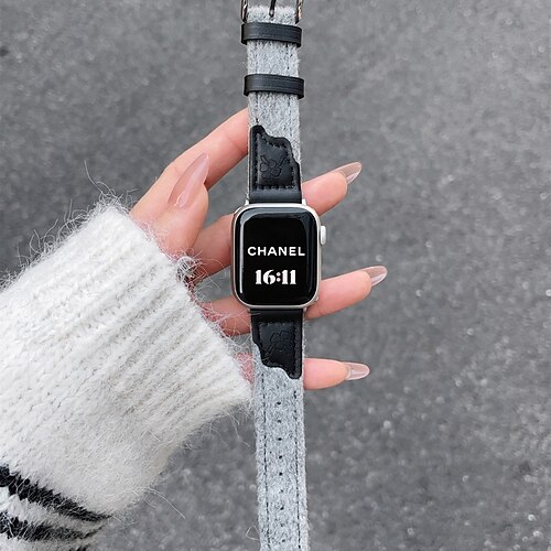 Solo-Loop Kompatibel mit Apple Watch Armband 38mm 40mm 41mm 42mm 44mm 45mm 49mm Niedlich Verstellbar PU - Leder Ersatzarmband für iwatch Ultra 2 Series 9 8 7 SE 6 5 4 3 2 1 Image