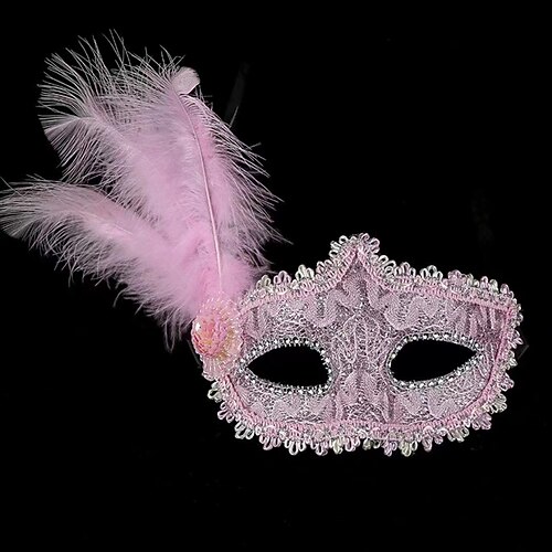 Karneval 2026 Karnevalsmaske Karneval Maske Halloween Requisiten Halbgesicht Erwachsene Damen Karneval Party Leistung Maskerade Einfaches Karnevalskostüm Verkleiden Image