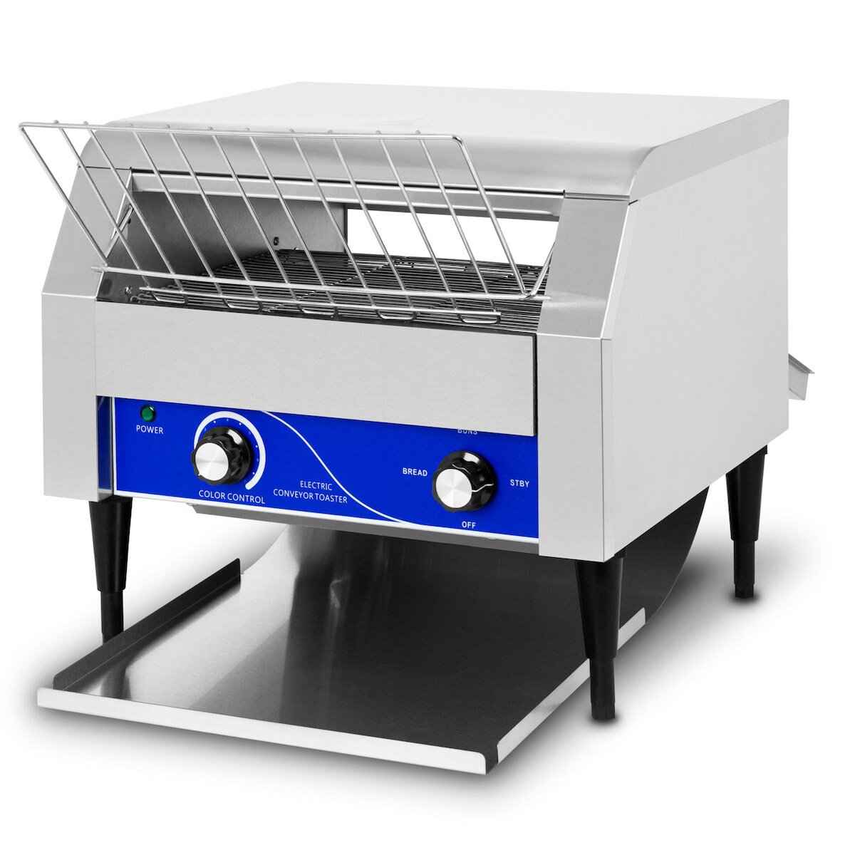 vertes Durchlauftoaster 2640W, Edelstahl, 7 Stufen, 2 Modi, Zugabefach, 2 Ausgabefächer, Krümelschublade Image