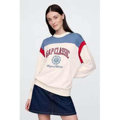 Gap Womens Cream Vintage Soft French Terry Logo Sweatshirt - Cream