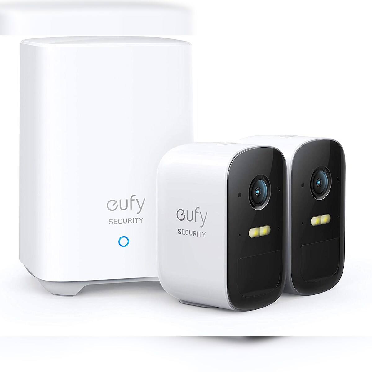 Anker eufy Security eufyCam 2C kabelloses Sicherheitssystem, Doppel-Kamera-Set, 1080p, Nachtsicht, Weiß Image