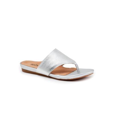 Women's Chandler Slip On Sandal by SoftWalk in Silver (Size 12 M)