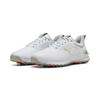 Golfschuh PUMA "IGNITE Innovate Golfschuhe aus Leder Herren", Gr. 47, grau (weiß ash gray), Obermaterial: Textil, Kuhleder, Synthetik; Futter: Textil; Innensohle: Textil; Laufsohle: Synthetik, Schuhe