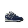 Sneaker NEW BALANCE "PC574", Gr. 32, blau (navy), Leder, Textil, sportlich, Schuhe