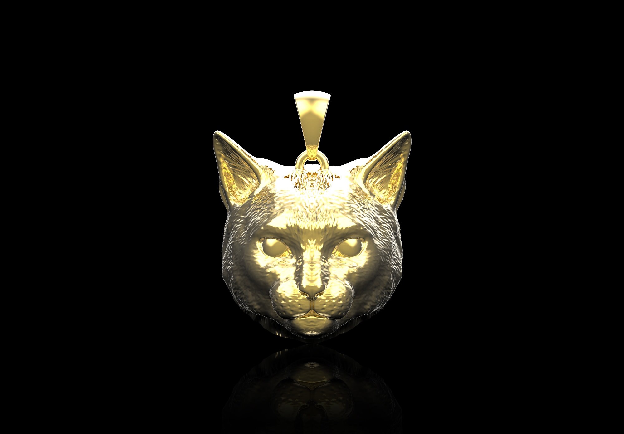 18K Gold Plated Katze Anhänger, Katze Liebhaber Geschenk, Katze Schmuck, Katze Charme, Geschenk für ihn, Haustier Schmuck, Tier-Liebhaber-Halskette, K