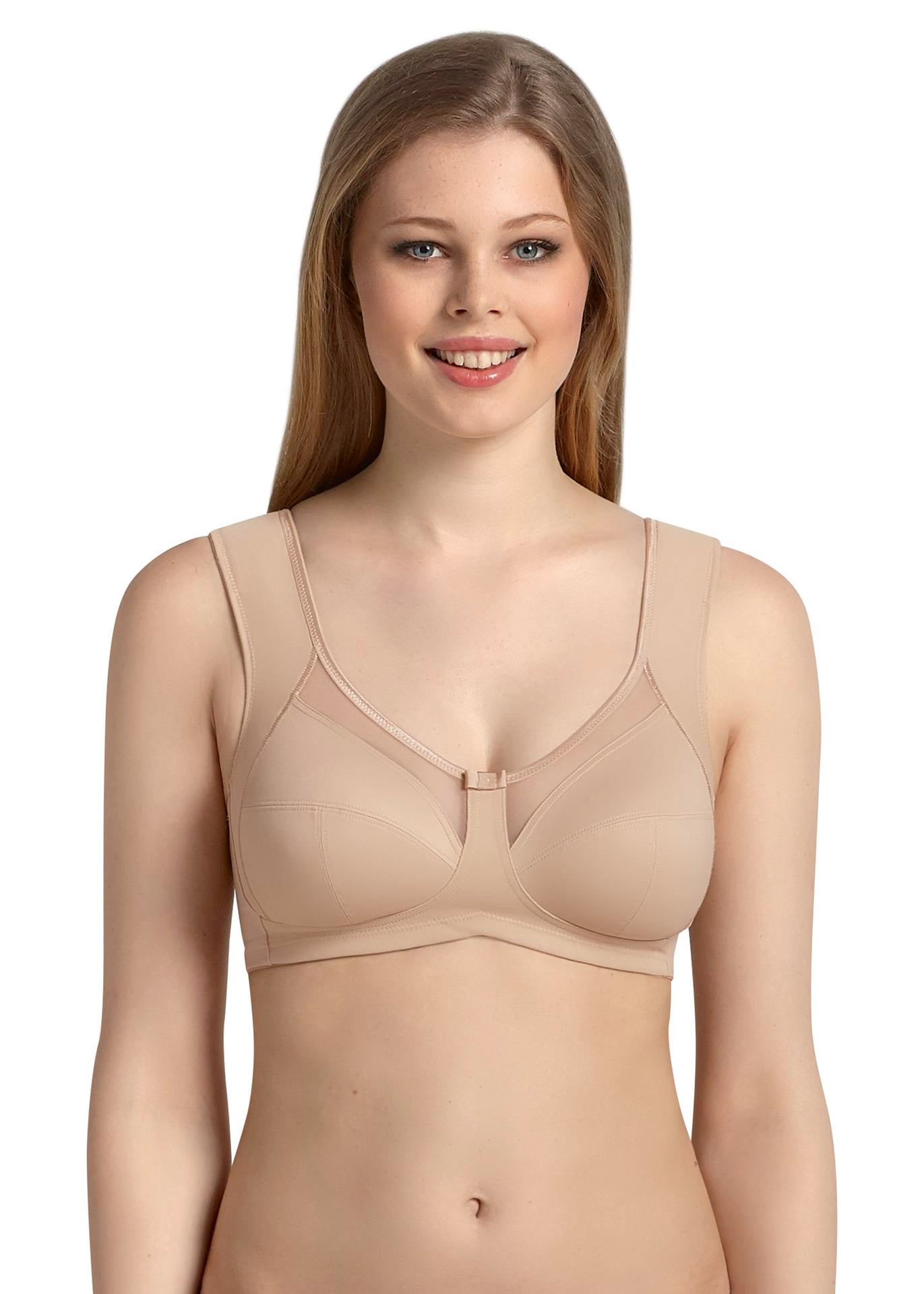 Soft-BH ANITA SINCE 1886 "Clara", Damen, Gr. 100, Cup F, beige (sand), Obermaterial: 80% Polyamid, 20% Elasthan, BHs, breite Träger, hoher Rücken, dreigeteiltes Cup, gefütterte Formblende Image