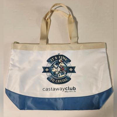 Disney Bags | Disney Cruise Line Castaway Club Tote Bag It’s Time To Cruise Magic 2024 | Color: White | Size: Os