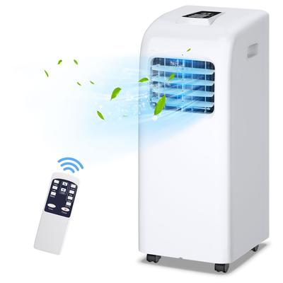 Costway Ashrae 8000 BTU Portable Air Conditioner & Dehumidifier - White--8000 BTU