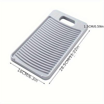 TEMU 1pc, Laundry Board, Washboard, Household New Thickened Dropout Board, Clothes Scrubbing Tool, Wiping Board, Sock Washing Tool, Clothes Scrubbing Board Image