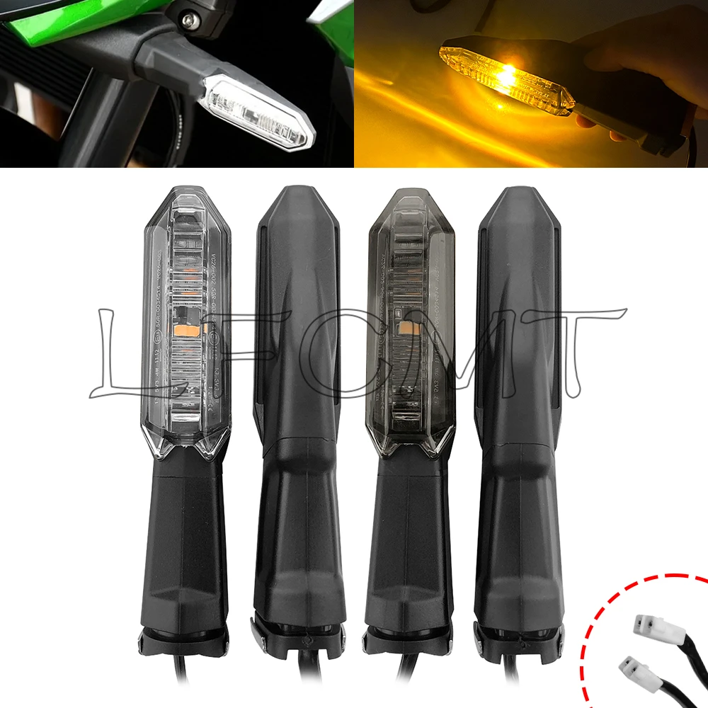 Indicatore di direzione a LED anteriore posteriore per moto adatto per KAWASAKI Versys 650 1000 NINJA 125 VERSYS-X 250 300 ER6N Indicatore lampeggiante