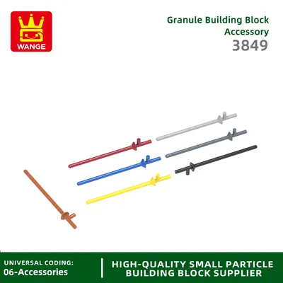 Wange 138pcs/lot Long Stick Bausteine Moc Militär waffe Zubehör kompatibel mit Ziegeln DIY Image