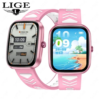 LIGE 2025, Kinder-Smartwatch, Kind, HD-Touchscreen, Spiele, Smartwatch, Musikuhr, Junge, Mädchen, Geschenk, Kinder-Smartwatch für iOS und Android Image