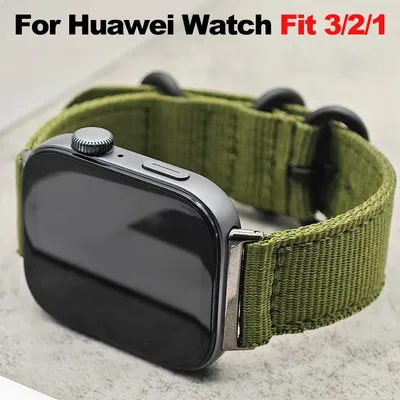 Nylon Strap Für Huawei Uhr Fit 3 Smartwatch Sport Armband Weiche Band Für Huawei Uhr Fit 3/2/1 Image