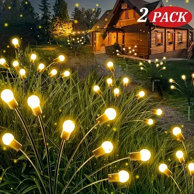 Solar Garten leuchten-neues verbessertes Solar schwankendes Licht, Schwankung durch Wind, Solar Außen leuchten, Garten Terrasse Weg Dekoration (2er Pack