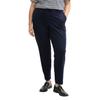 Jerseyhose TOM TAILOR PLUS, Damen, Gr. 46, N-Gr, blau (sky captain blau), Jersey, Obermaterial: 60% Viskose, 34% Polyamid, 6% Elasthan. Futter: 100% Polyester, unifarben, casual, normal knöchellang, Hosen, in großen Größen