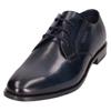 Schnürschuh BUGATTI, Herren, Gr. 46, blau (blau used), Leder, elegant, Schuhe, Businesschuh, Abendschuh, Festtagsschuh mit seitlichem Logoemblem