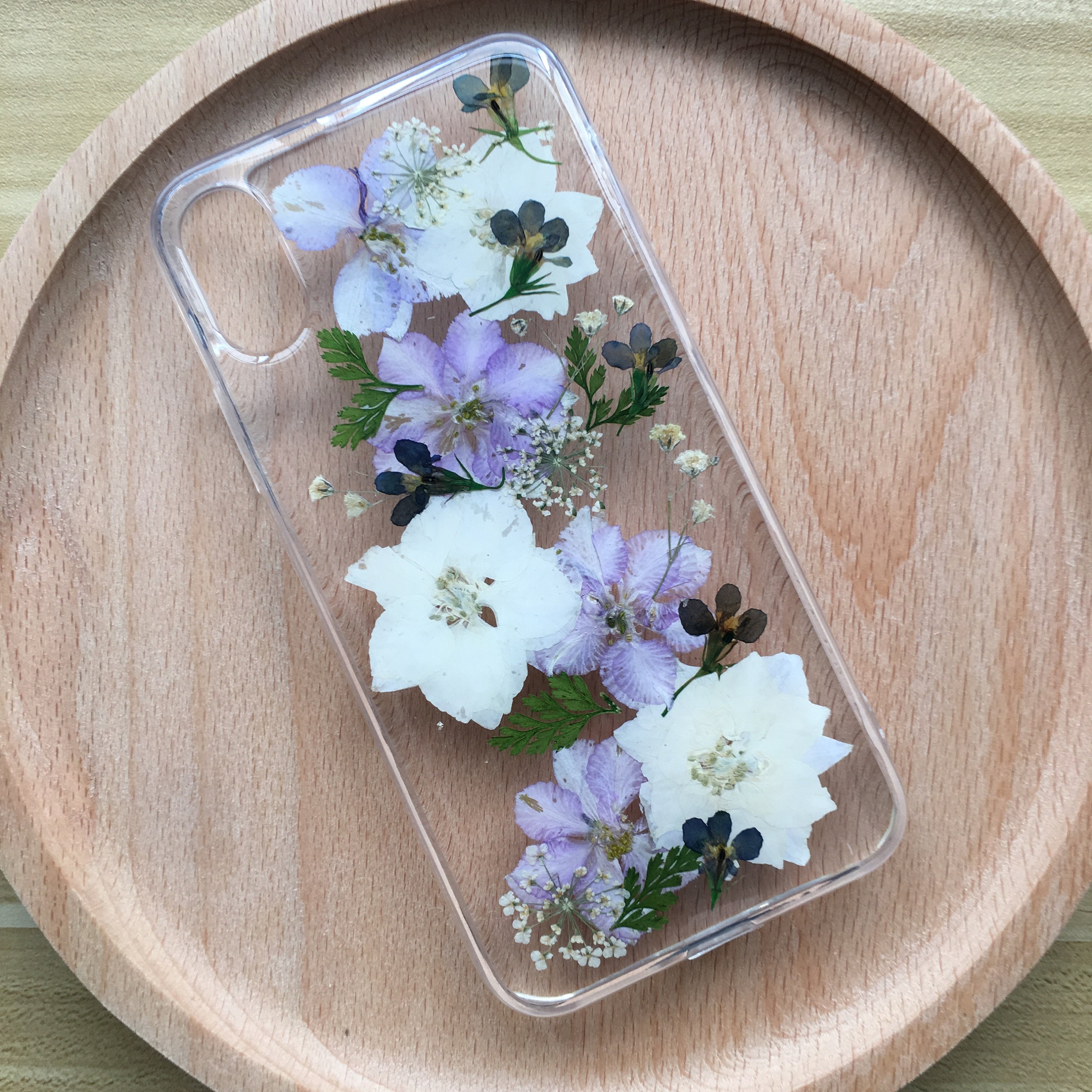 Cover per telefono con veri fiori pressati per iPhone 17 16 15 14 Pro Max Air 16e 17e, Samsung S26 S25 Ultra A16, Google Pixel 9 10 Pro