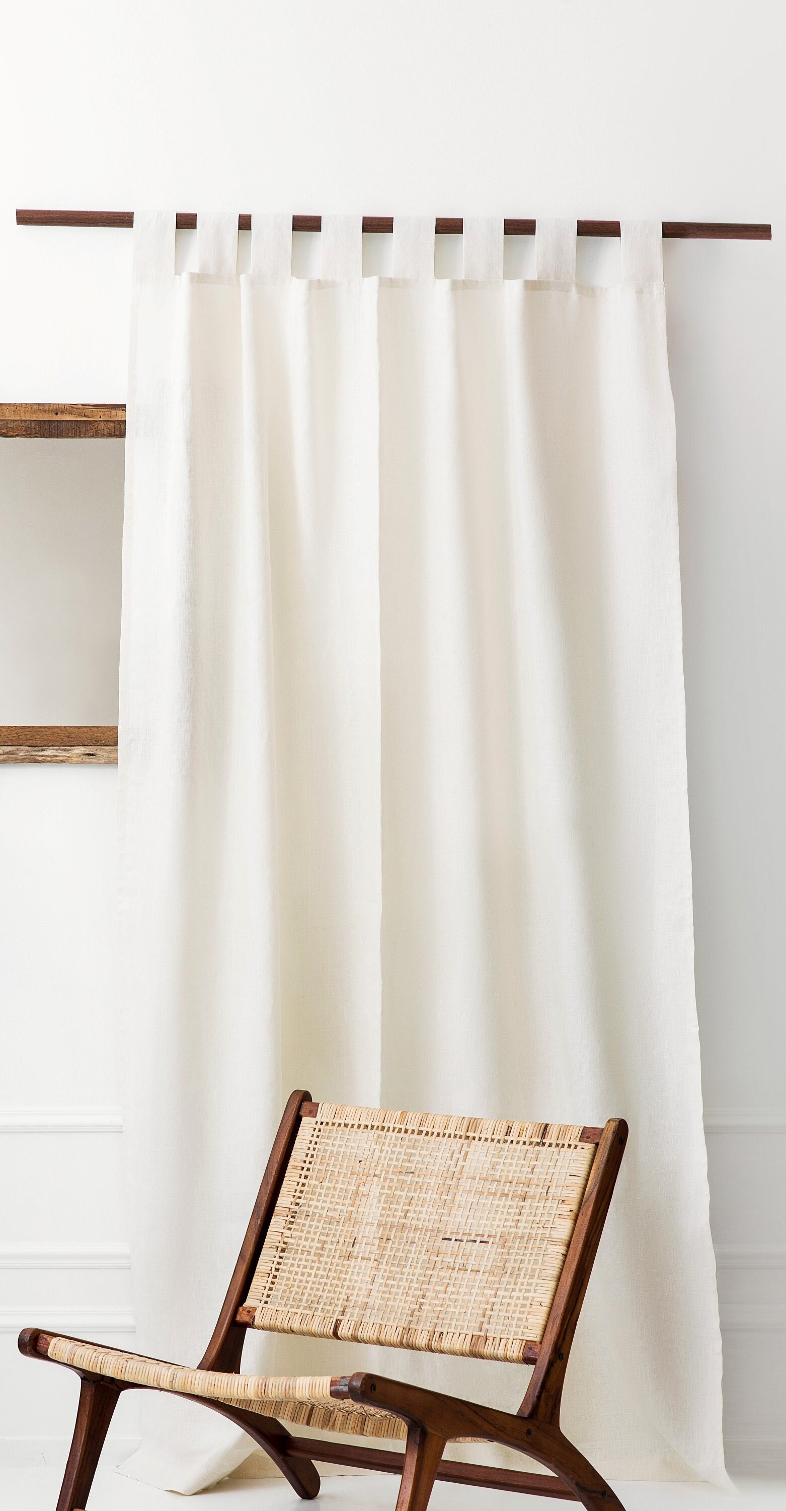 Tende oscuranti in lino con passanti personalizzate - tende oscuranti in lino per camera da letto - tende oscuranti in lino con passanti - pannello pe