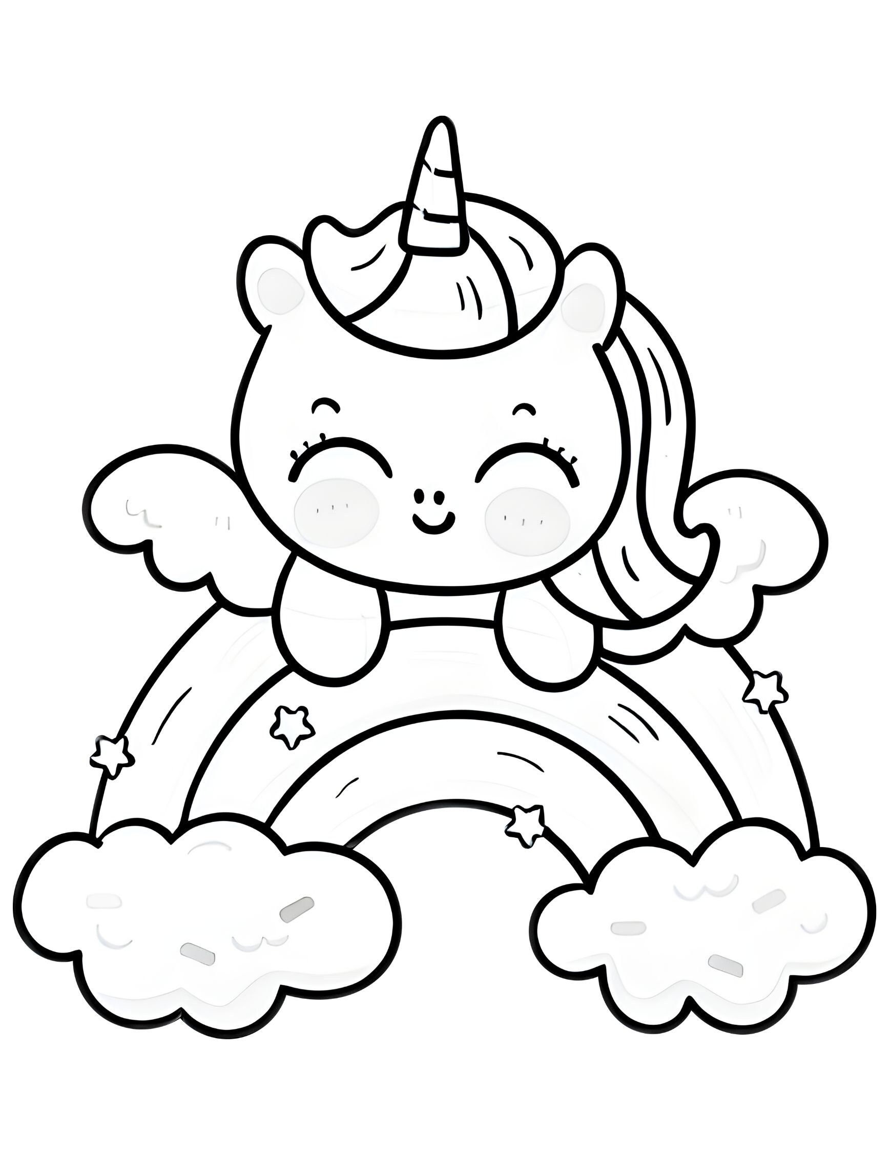 5 pagine da colorare di unicorno, colorazione di unicorno, fogli da colorare di unicorno, colorazione per bambini, digitale, download istantaneo