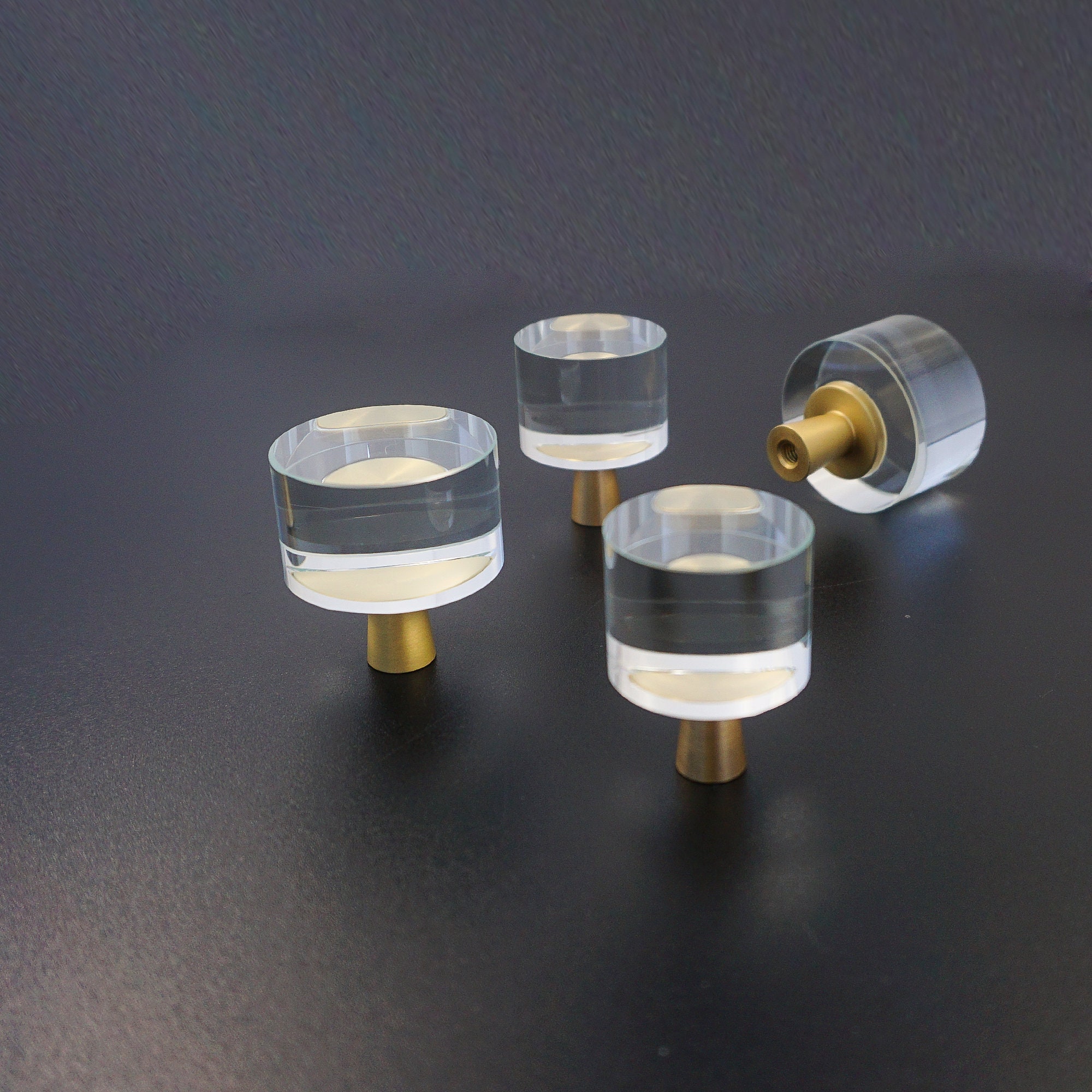 Pomelli trasparenti in ottone, pomelli in acrilico, pomelli per cassettiere, pomelli per guardaroba, pomelli per cassetti, maniglie per mobili da cuci