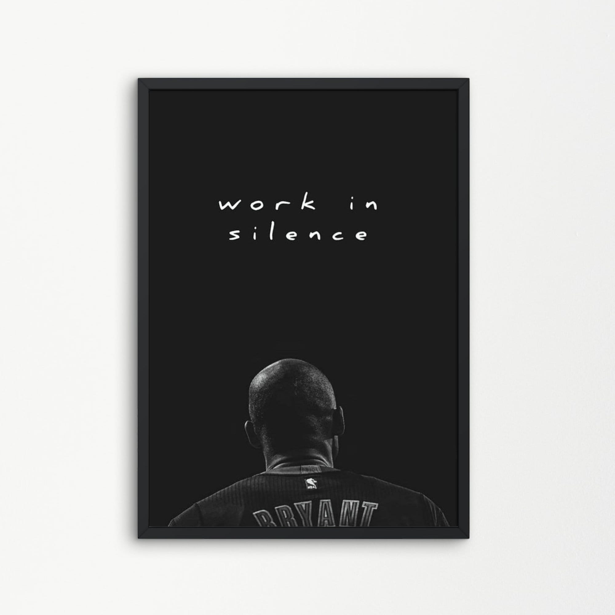 Arte della parete Poster di Kobe Bryant Poster di pallacanestro Poster sportivo Citazione Poster Kobe Bryant Stampa Pallacanestro Arte della parete Po