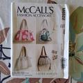 McCalls Fashion Accessories 6522 Modello completo di pieghe di fabbrica non tagliate per cucire borse a tracolla borse Laura Ashley Porta tutto con te