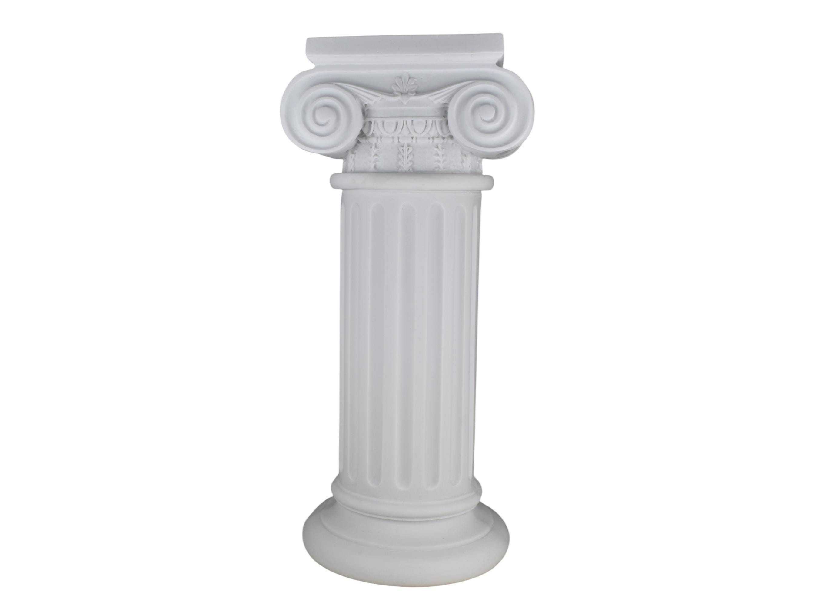 Colonna ionica realizzata a mano - Statua greca con piedistallo, 60 cm
